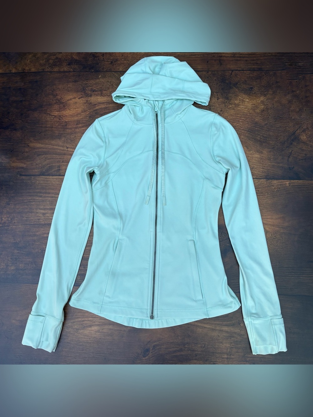 Lululemon Hooded Define Jacket Nulu In Delicate Mint Size 6